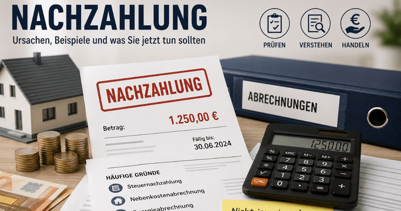 nachzahlung
